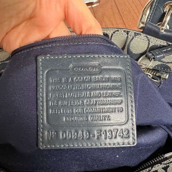 Coach shoulder bag navy - Picture 5 of 9